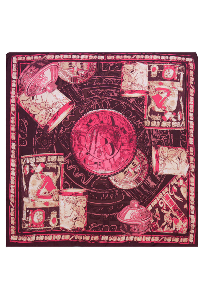 Mascada Cerámica Maya Fucsia 90 cm