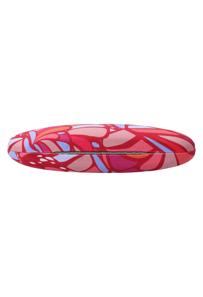 Estuche Lentes Mariposa Abstracta Rosa