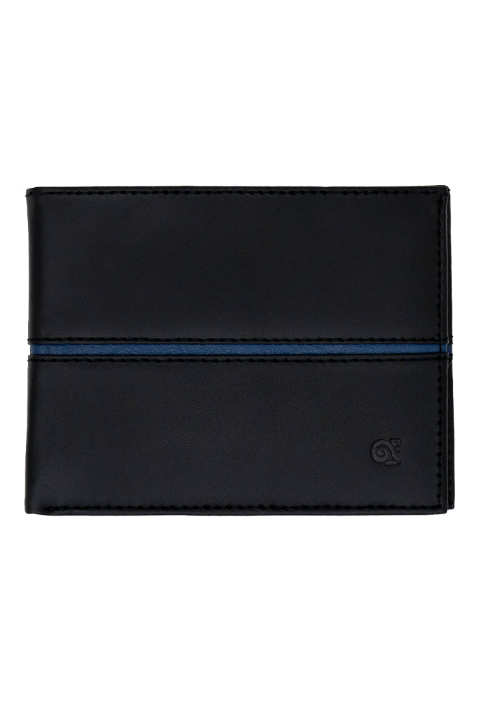 Cartera Ribete Azul Agaves Marino