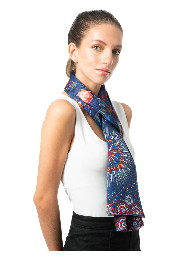 Bufanda Doble Vista Colibrí