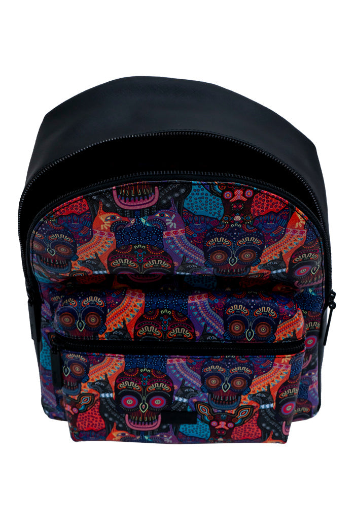 Backpack Nuuk Herraje Negro Día de Muertos Mictlán Negro