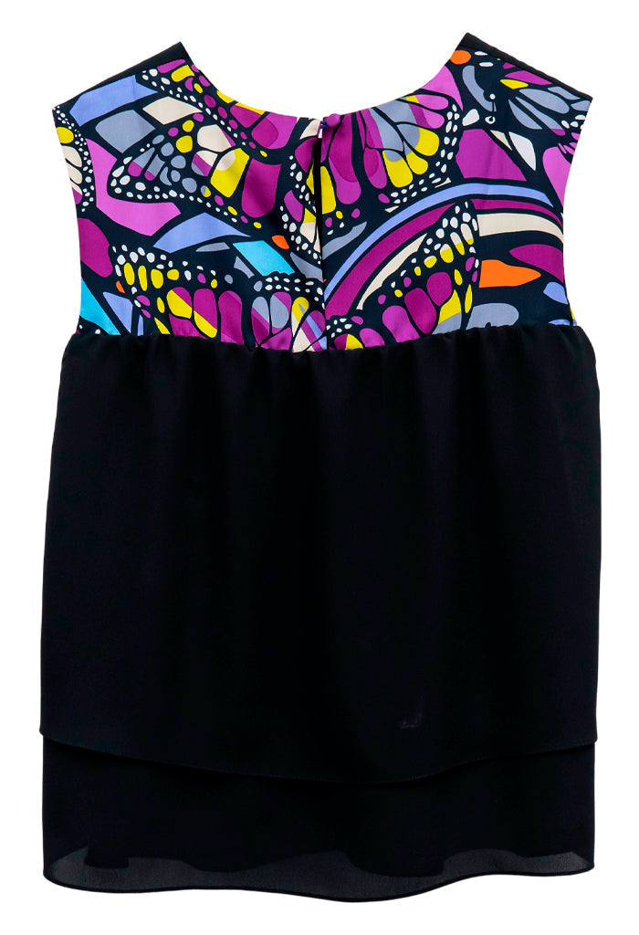 Blusa Pétalos Vuelo de Mariposa Amarillo