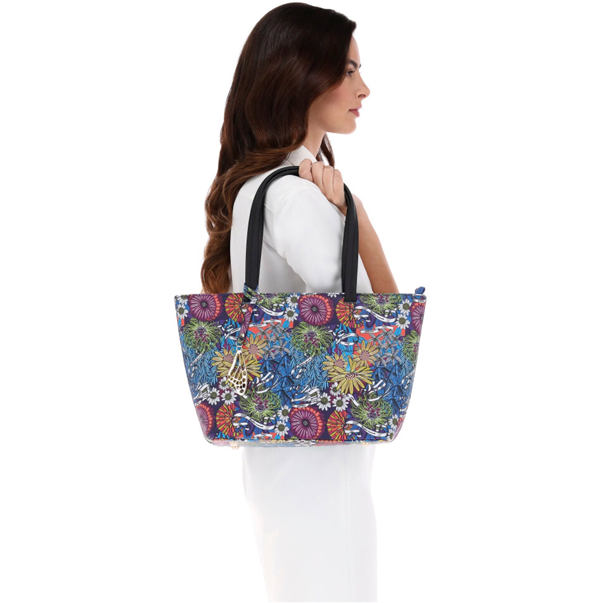 Tote K'iin Saffiano Herbolaria Flores
