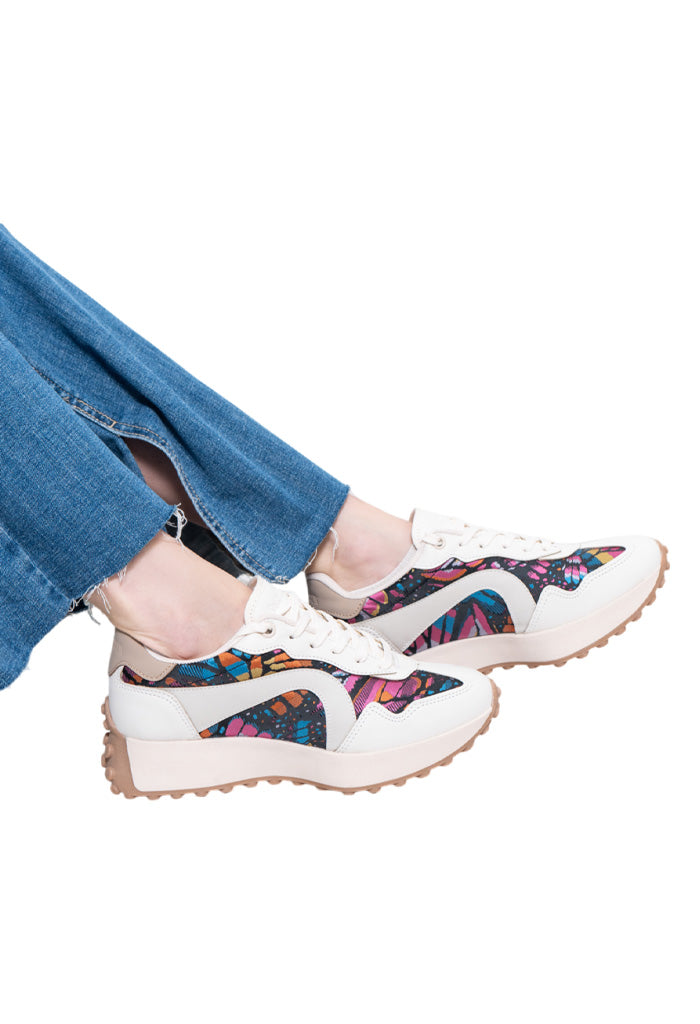 Tenis Uekpini  Mujer Mariposa Bordada Original