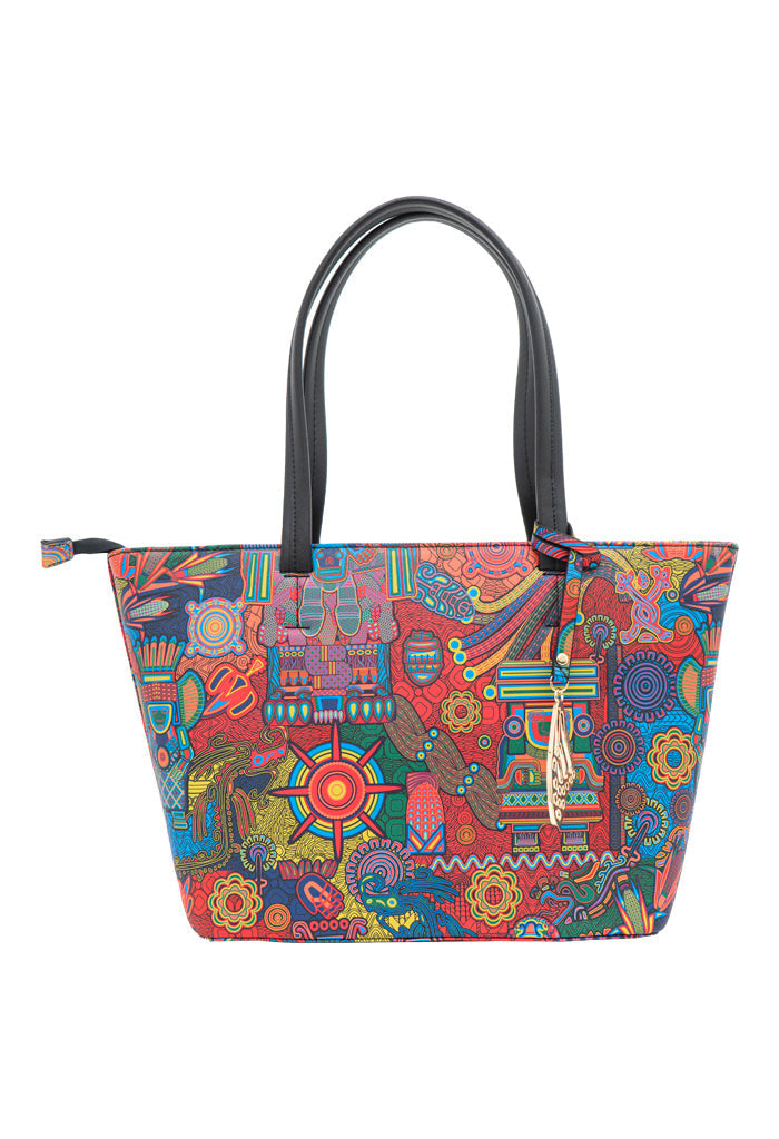 Tote K'iin Saffiano Diosas Mexicas