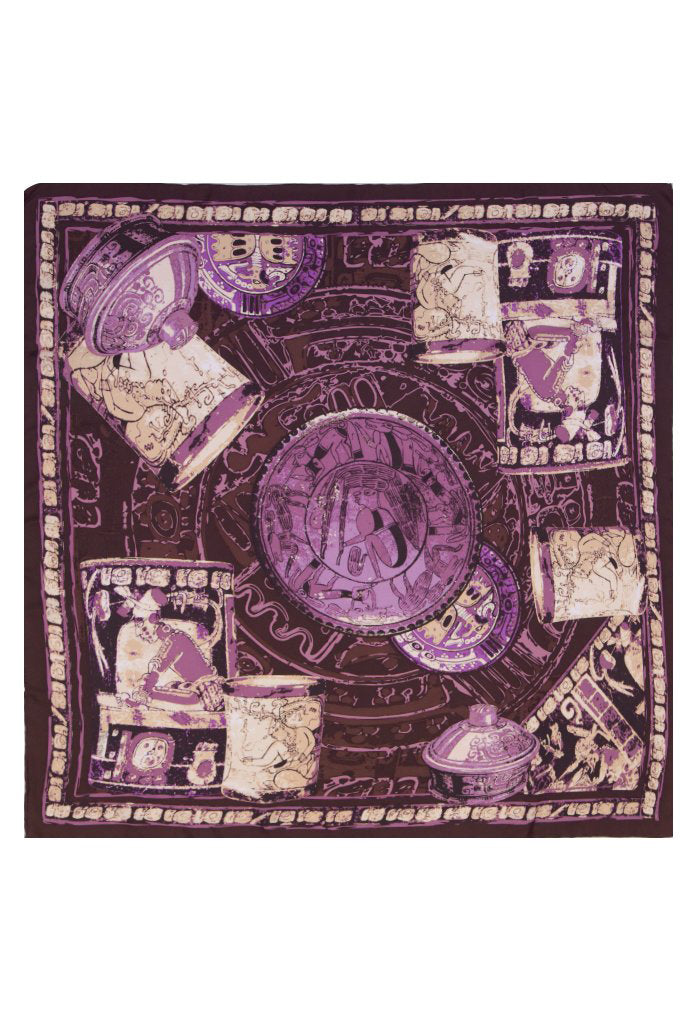 Mascada Cerámica Maya Morado 90 cm