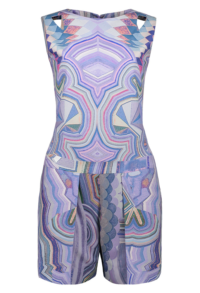 Jumpsuit Corto Bendiciones para México Morado