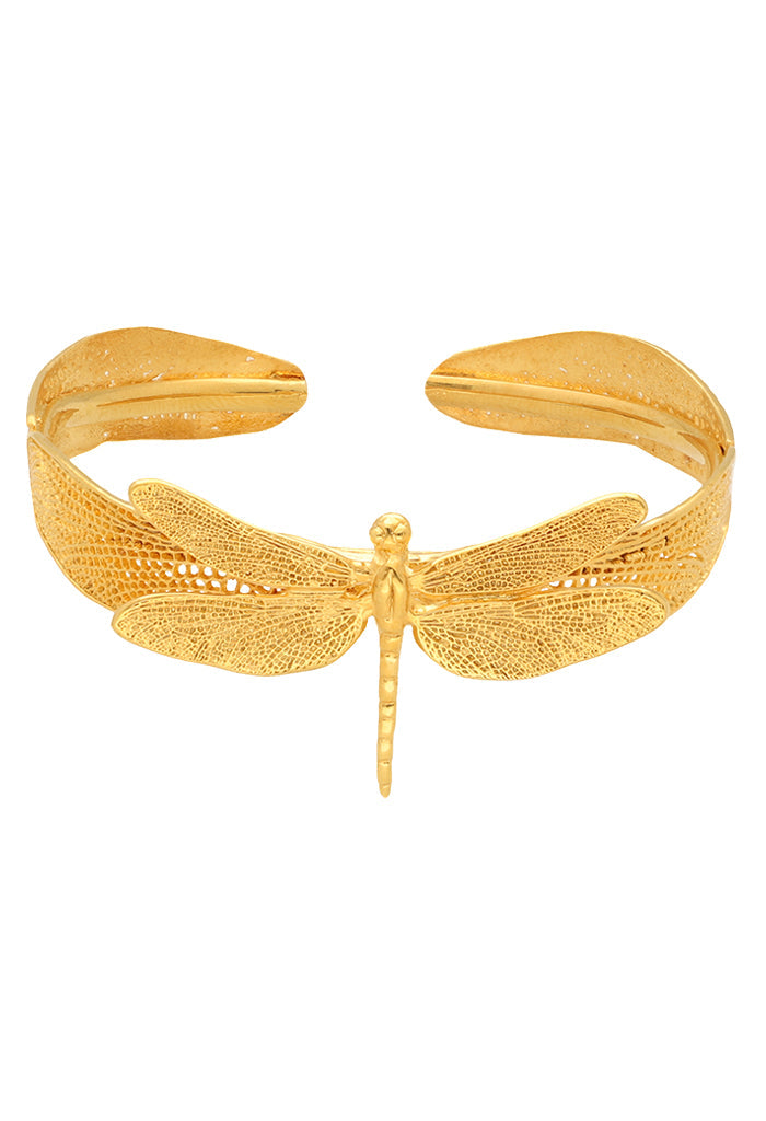 Brazalete Bawi Baño de Oro Libélula