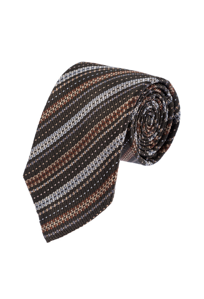Corbata Jacquard Urdimbre y Trama Líneas