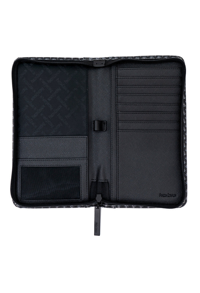 Porta Documentos Kóoch Saffiano Agave Negro