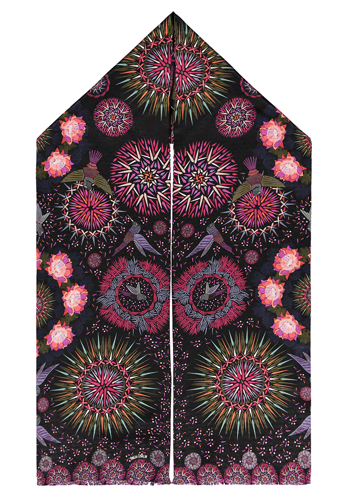 Bufanda Doble Vista Colibrí