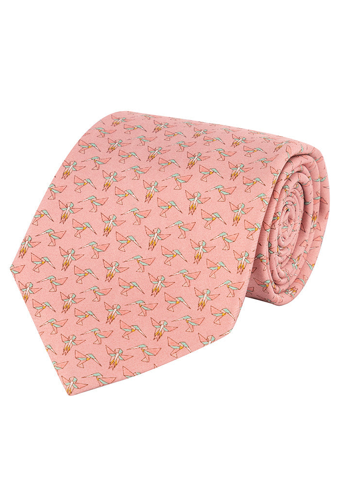 Corbata Colibrí Origami