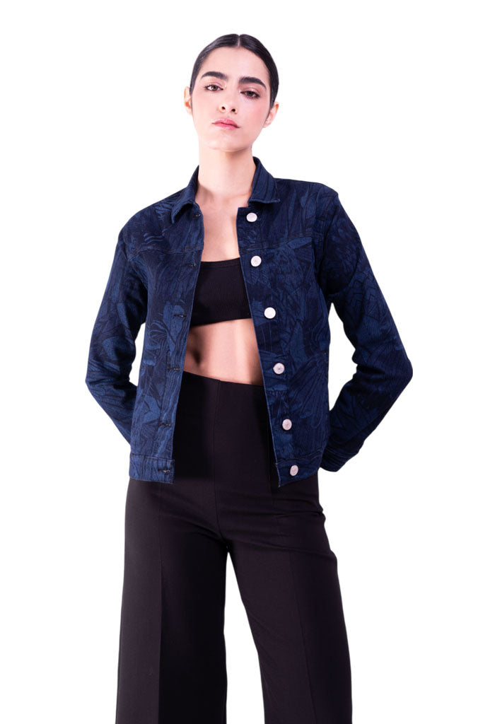 Chamarra Mezclilla Guacamaya Azul