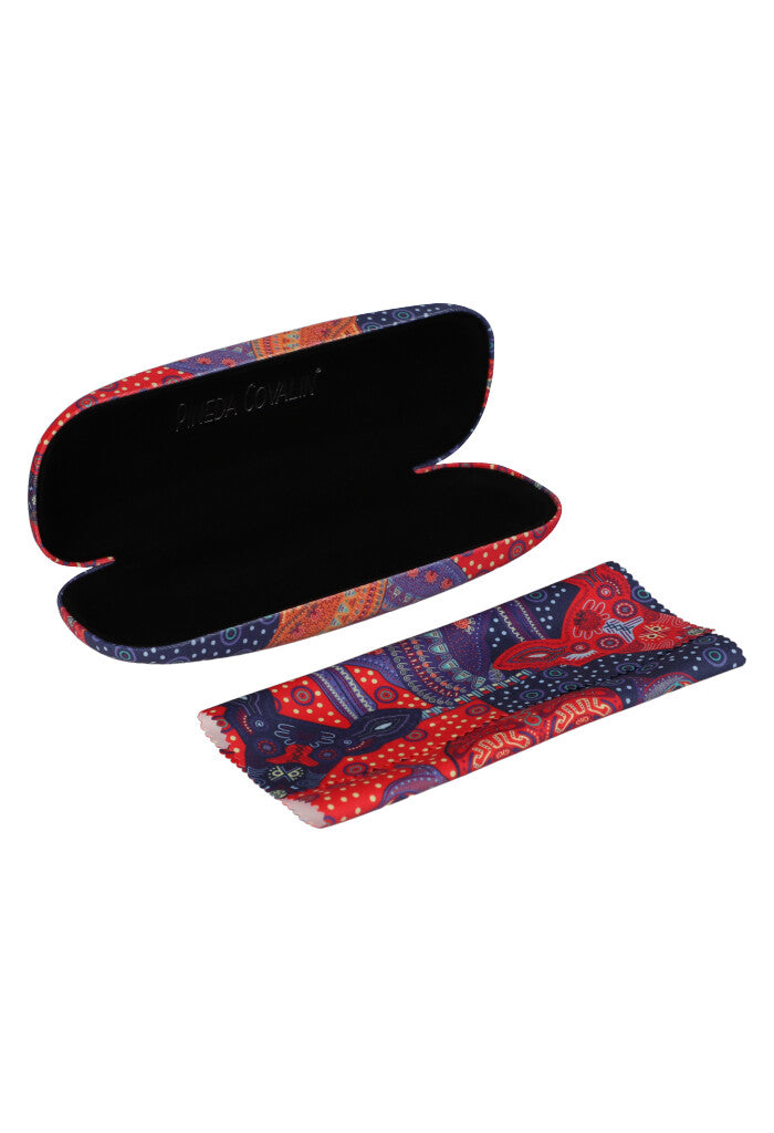 Estuche Lentes Día de Muertos Mictlán Naranja