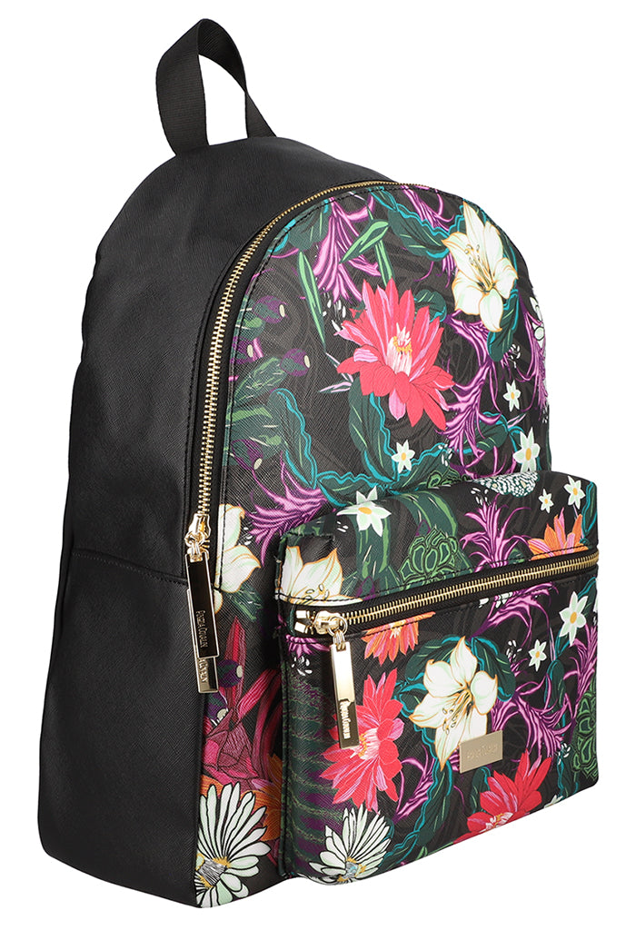 Backpack Nuuk Cactáceas Jardín Botánico Negro