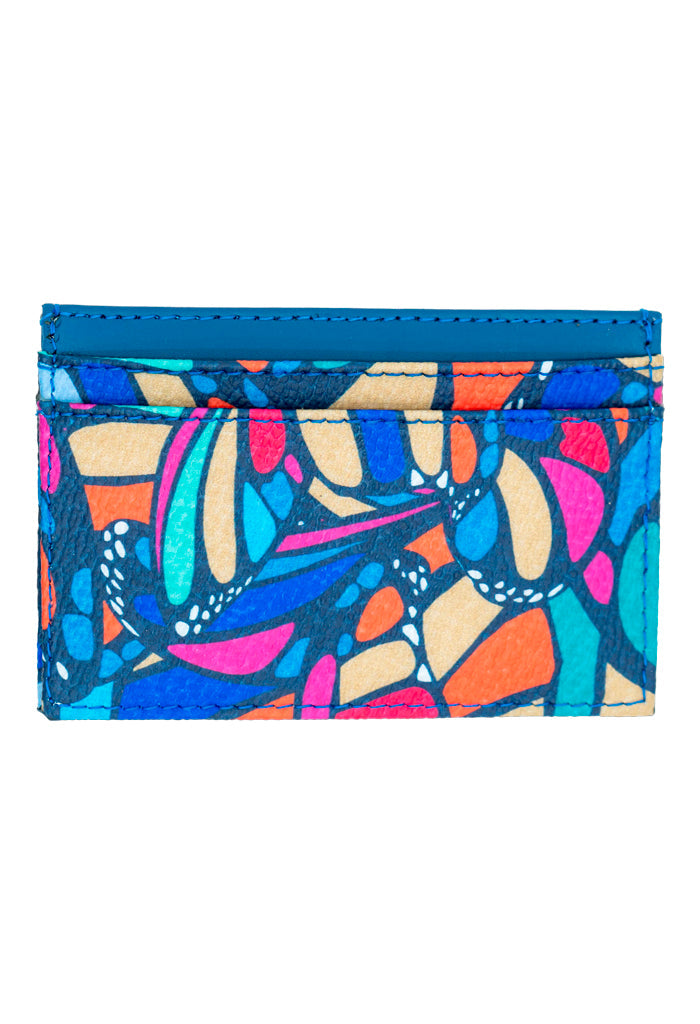 Tarjetero Kuxtal Mariposa Abstracta