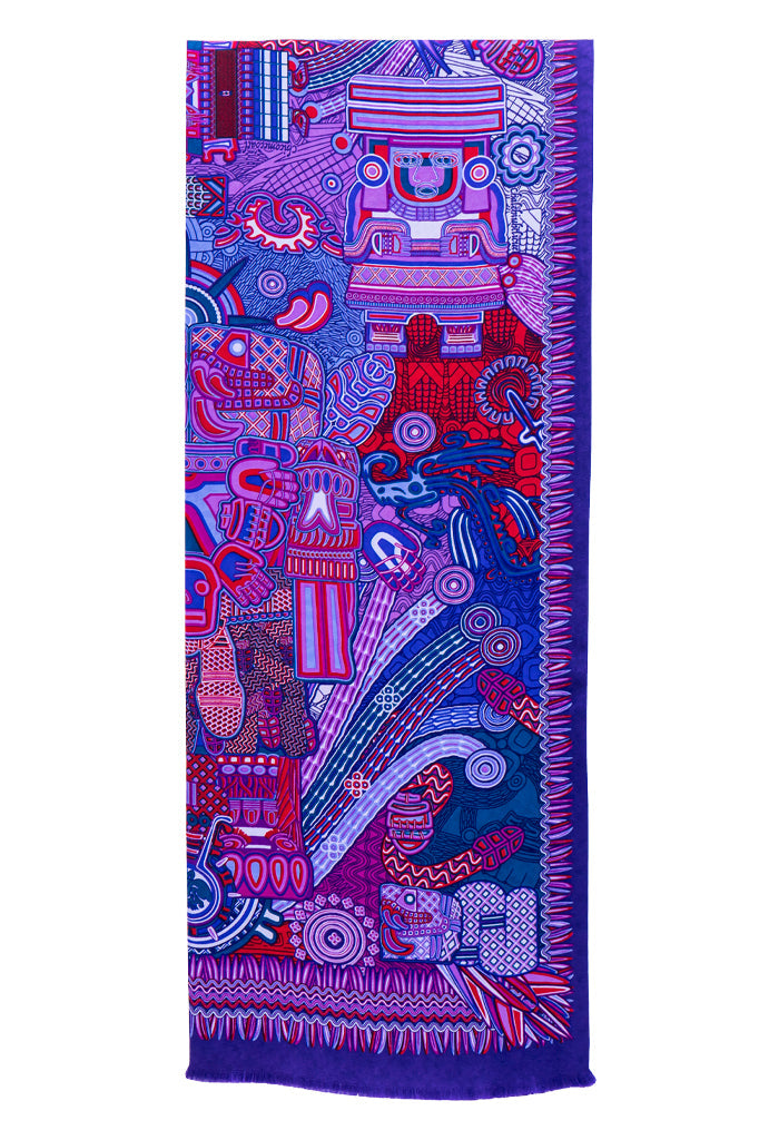 Bufanda Doble Vista Diosas Mexicas