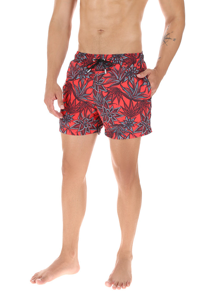 Traje de Baño Amaxtlatl Santuario Cactáceas Rojo