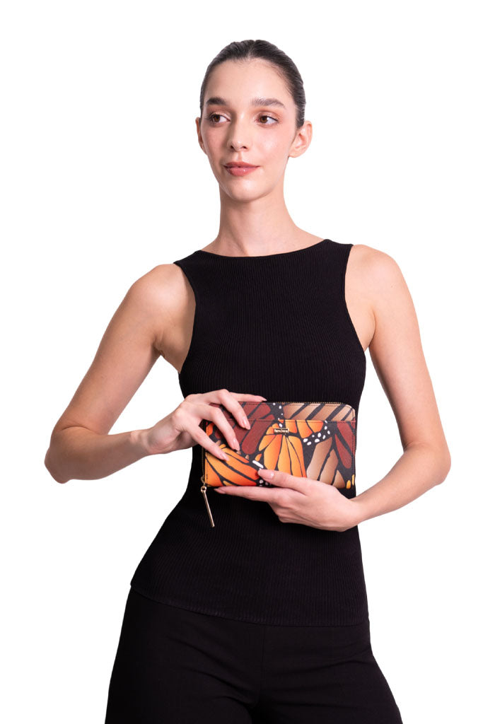 Cartera Grande Saffiano Mariposa Macro