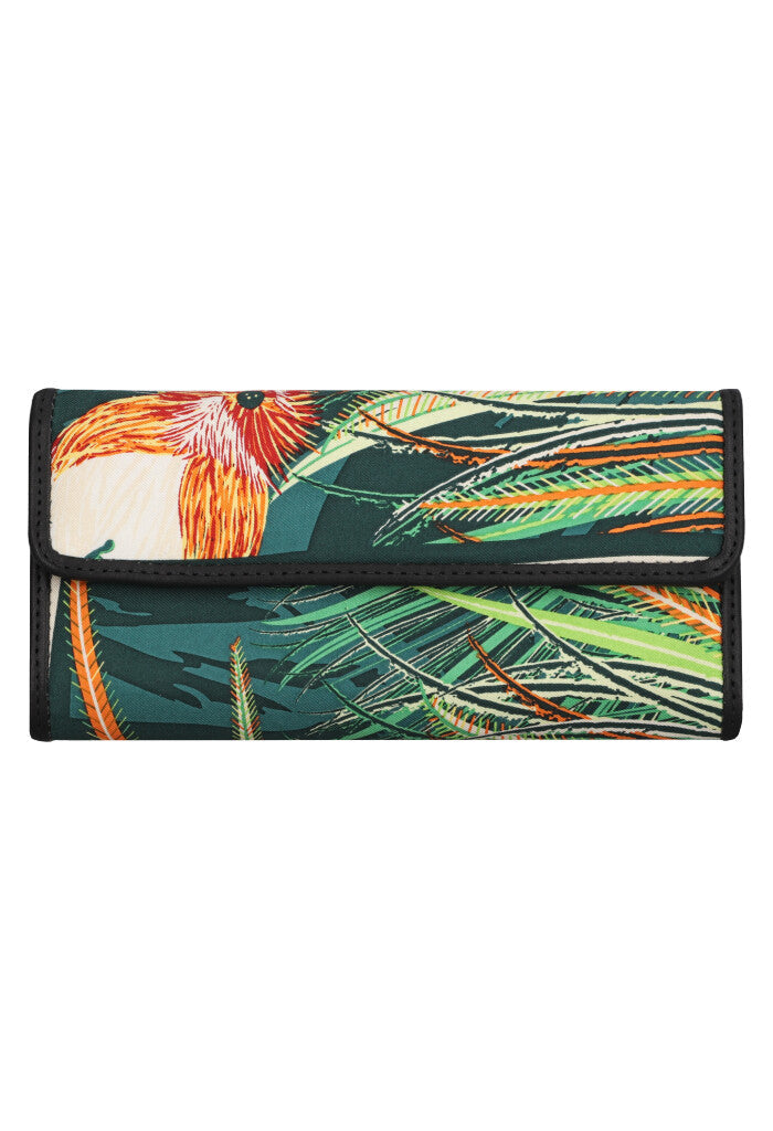 Cartera de Bolsillo Seda Arte Plumaria