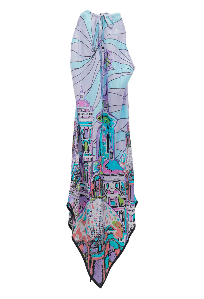 Vestido Largo Cúpulas de Puebla Lila