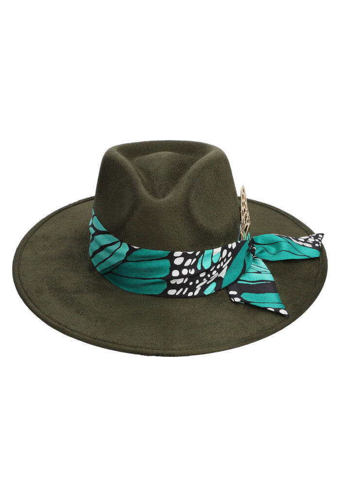 Sombrero Cehuallotl Verde Mariposa Macro