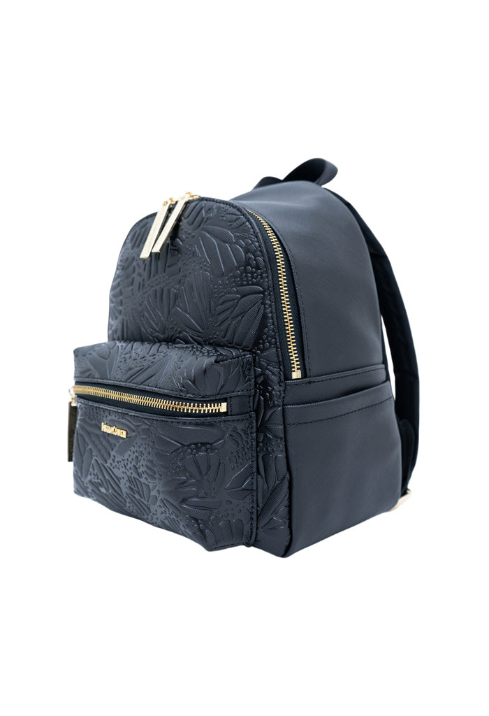Mini Backpack Nuuk Mariposa Grabado Mariposa Negro