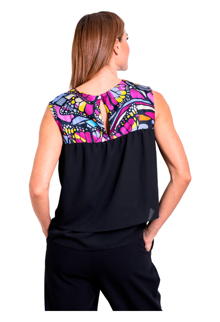 Blusa Pétalos Vuelo de Mariposa Amarillo