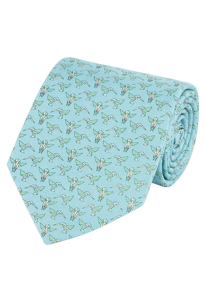 Corbata Colibrí Origami