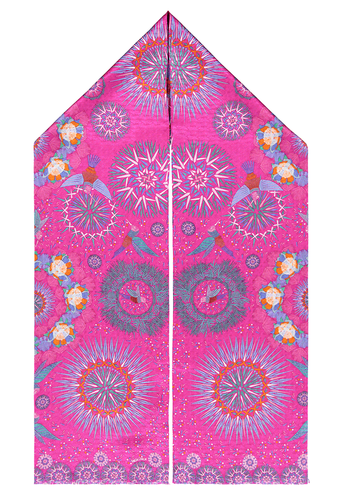 Bufanda Doble Vista Colibrí