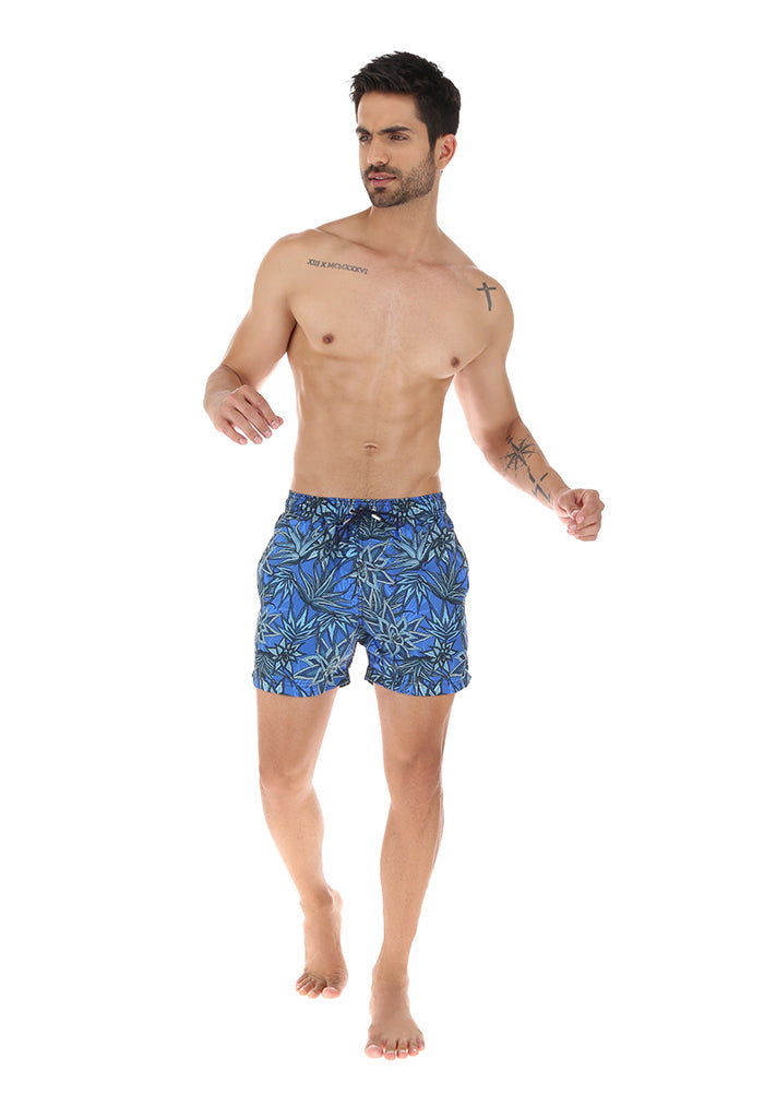 Traje de Baño Amaxtlatl Santuario Cactáceas Azul