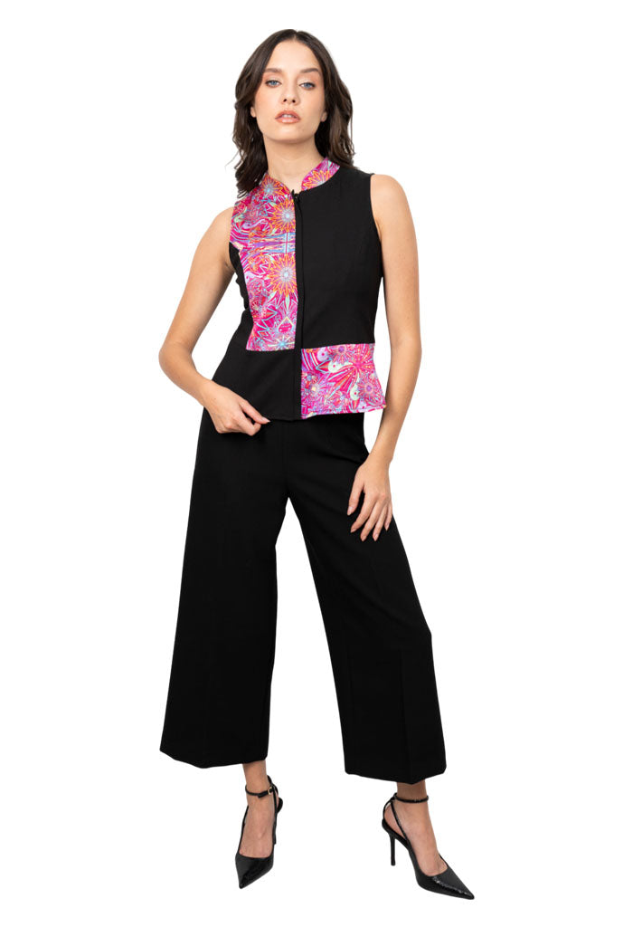 Chaleco Combinado Ajolotes Fucsia