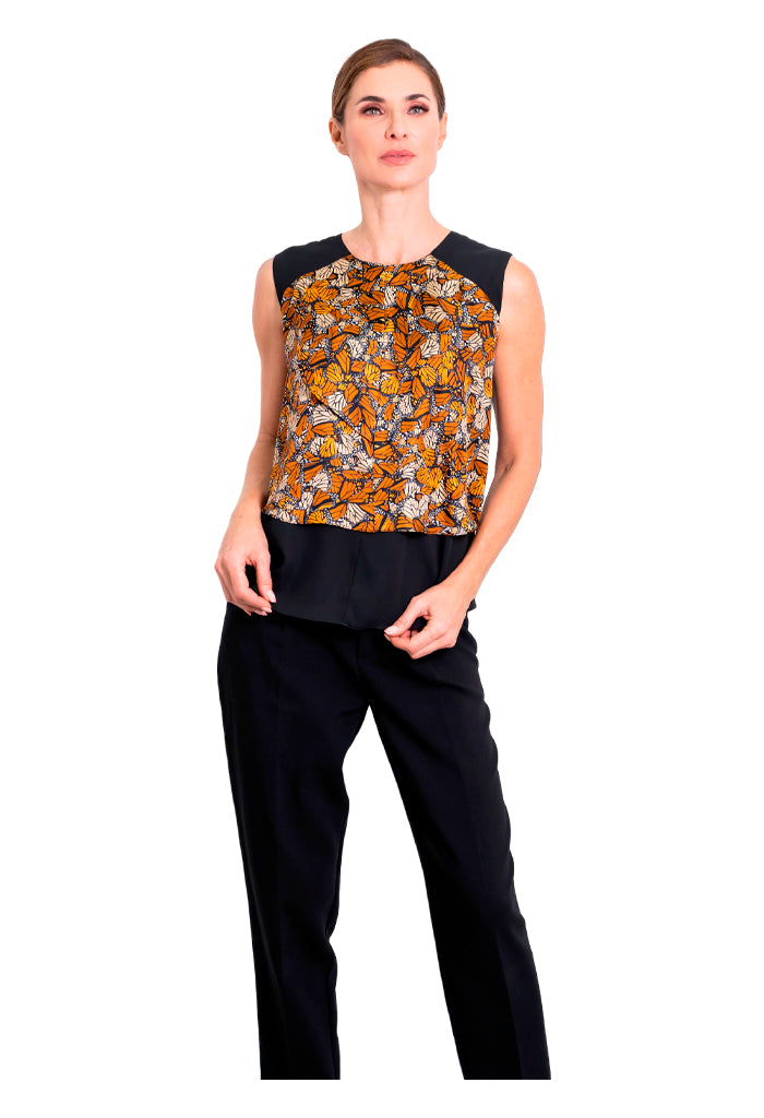 Blusa Pétalos Mariposa Monarca Original