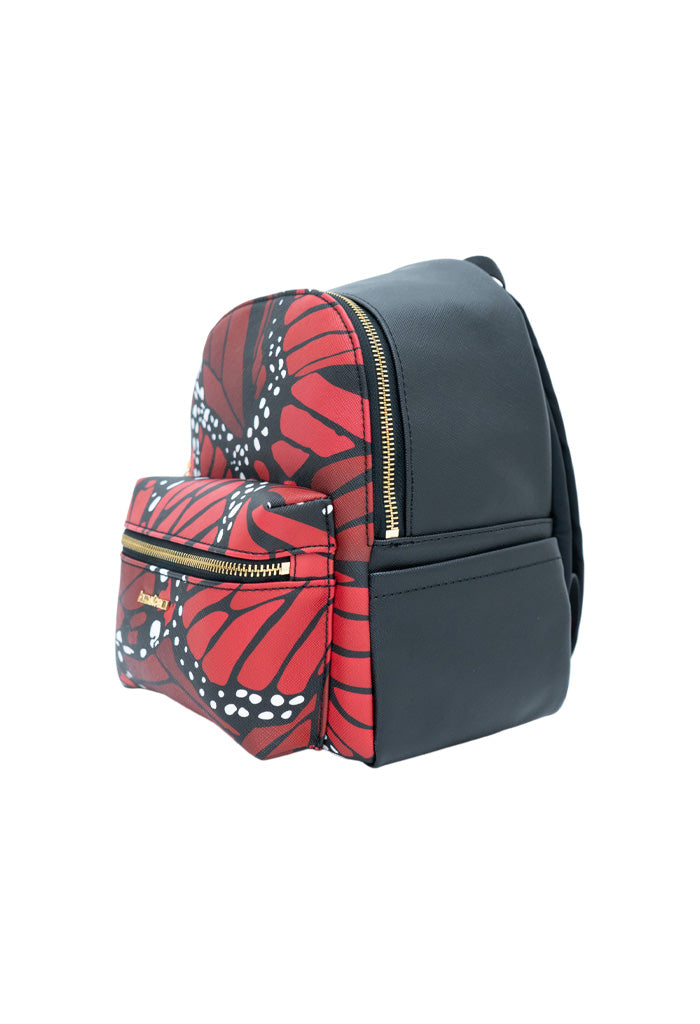 Mini Backpack Nuuk Mariposa Macro Rojo