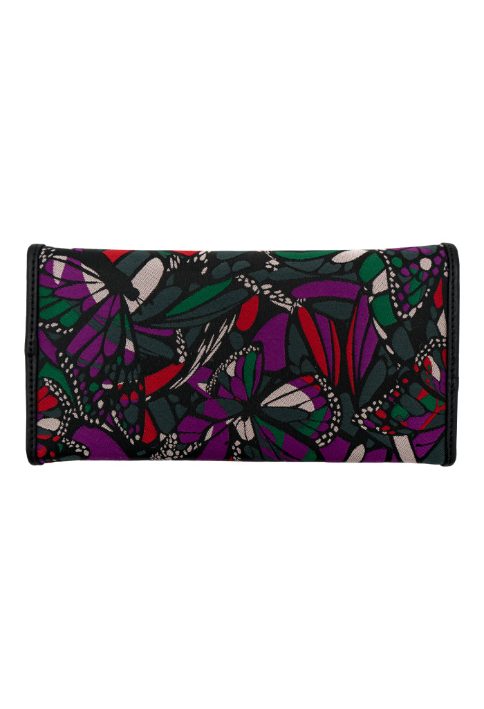 Cartera Bolsillo Vuelo de Mariposa Verde Jqd