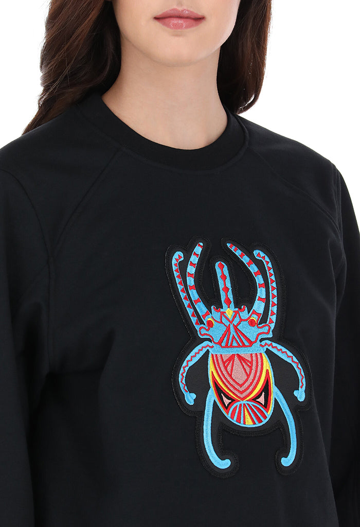 Sudadera Beyeri Hongos Déco Turquesa