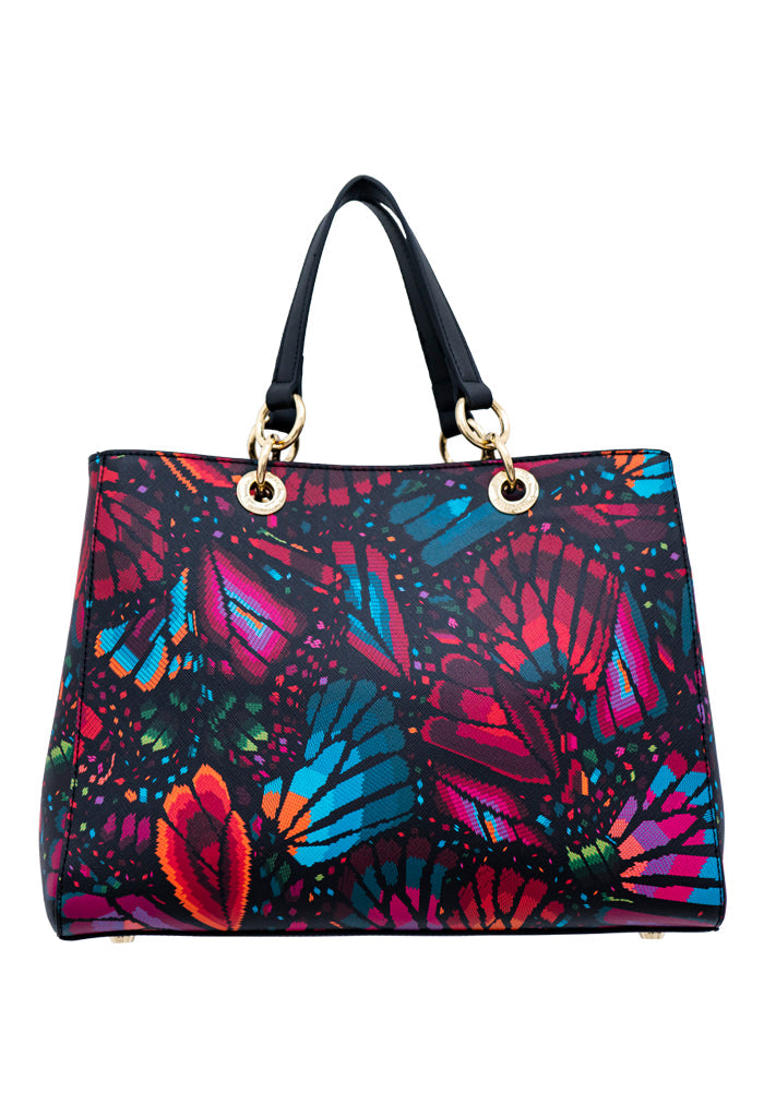Bolsa Kaxan Saffiano Mariposa Bordada Original