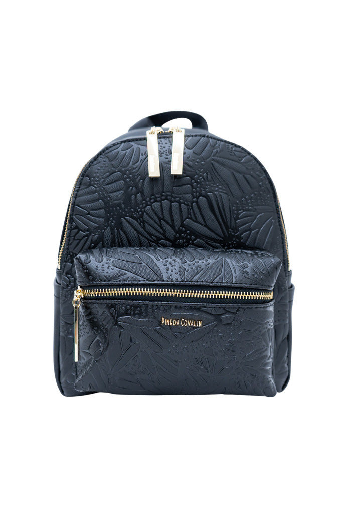 Mini Backpack Nuuk Mariposa Grabado Mariposa Negro