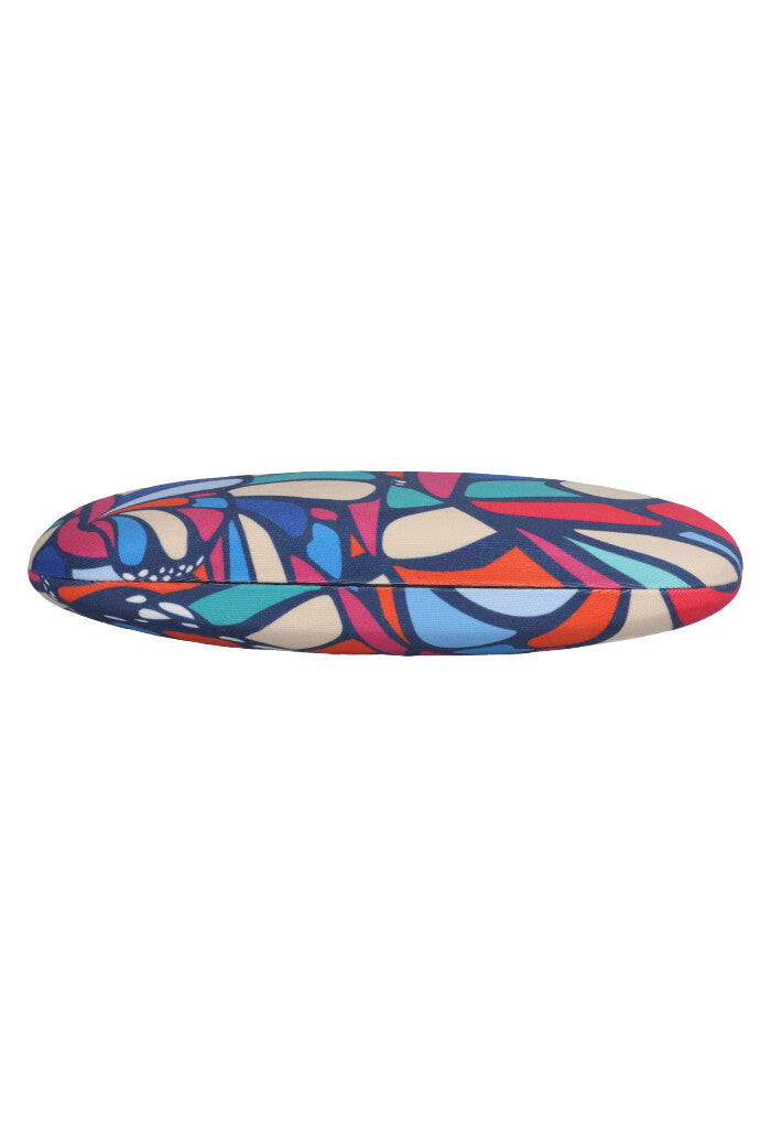 Estuche Lentes Mariposa Abstracta Marino