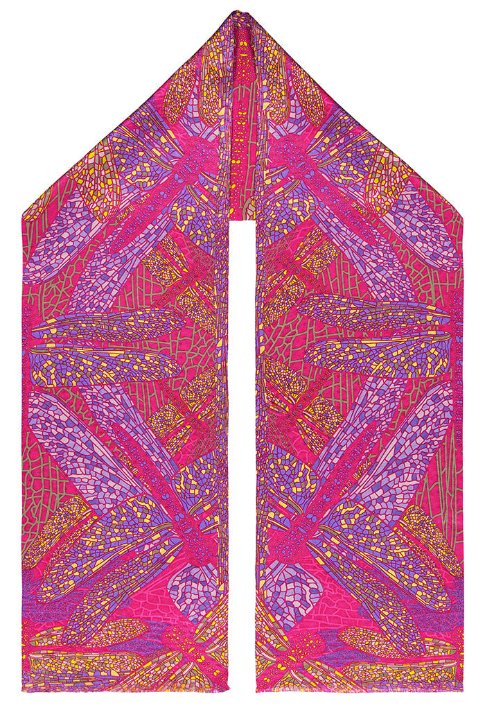 Bufanda Doble Vista Libélula