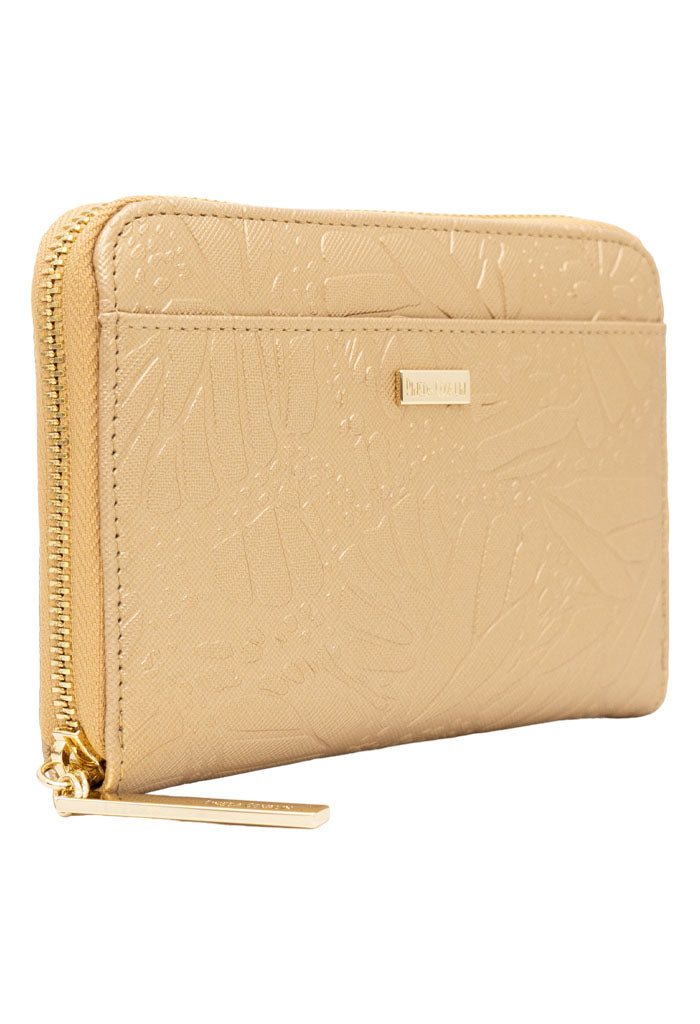 Cartera Mediana Saffiano Grabado Mariposa