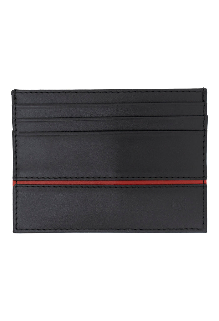 Tarjetero Kukxaan Negro Ribete Rojo Mariposa Monarca