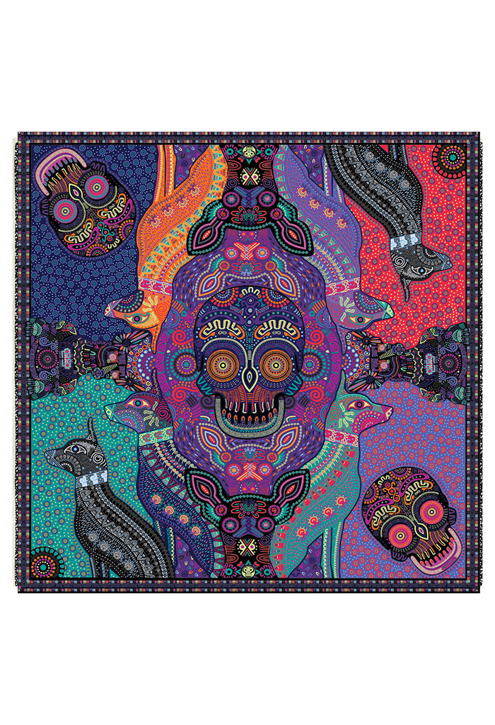 Mascada Día de Muertos Mictlán 90 cm