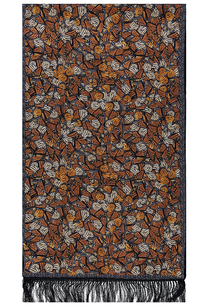 Chalina Con Terciopelo Mariposa Monarca Jqd