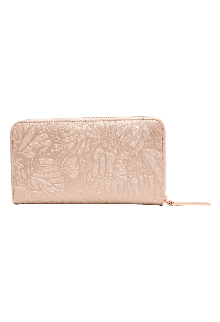 Cartera Grande Saffiano Grabado Mariposa