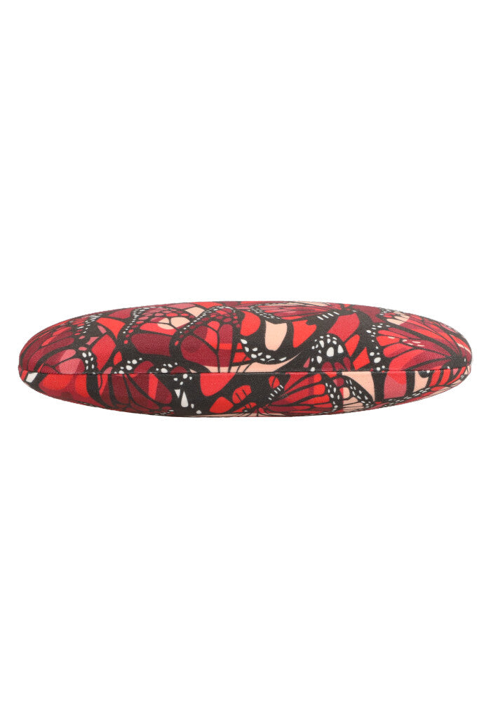 Estuche Lentes Vuelo de Mariposa Rojo