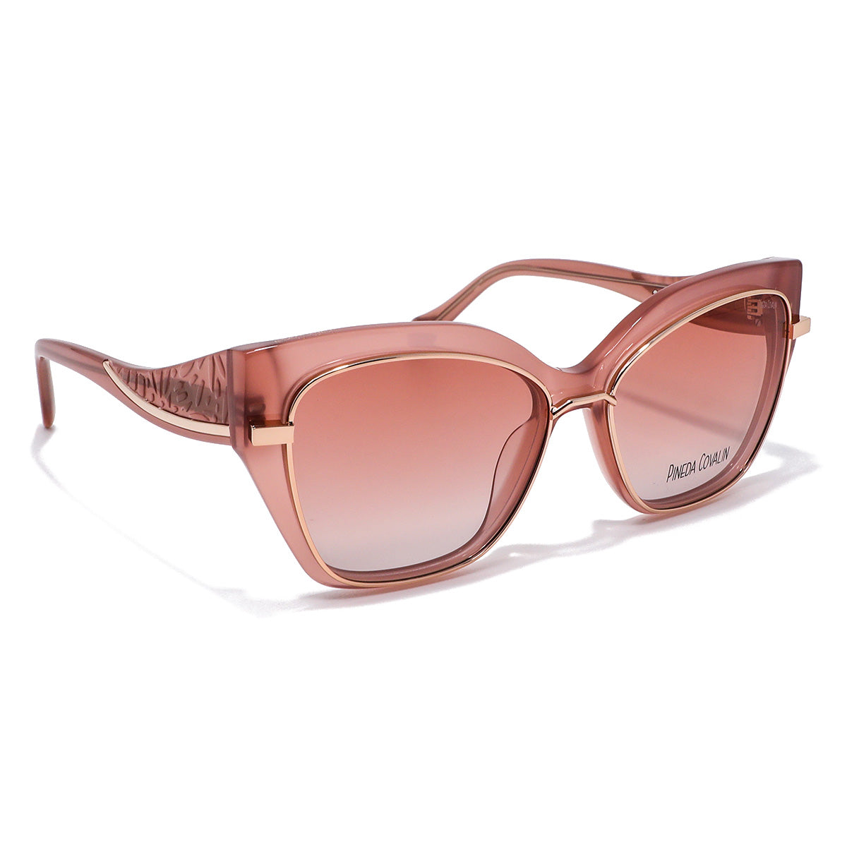Lentes Clip On Rosa Mariposa Dorada