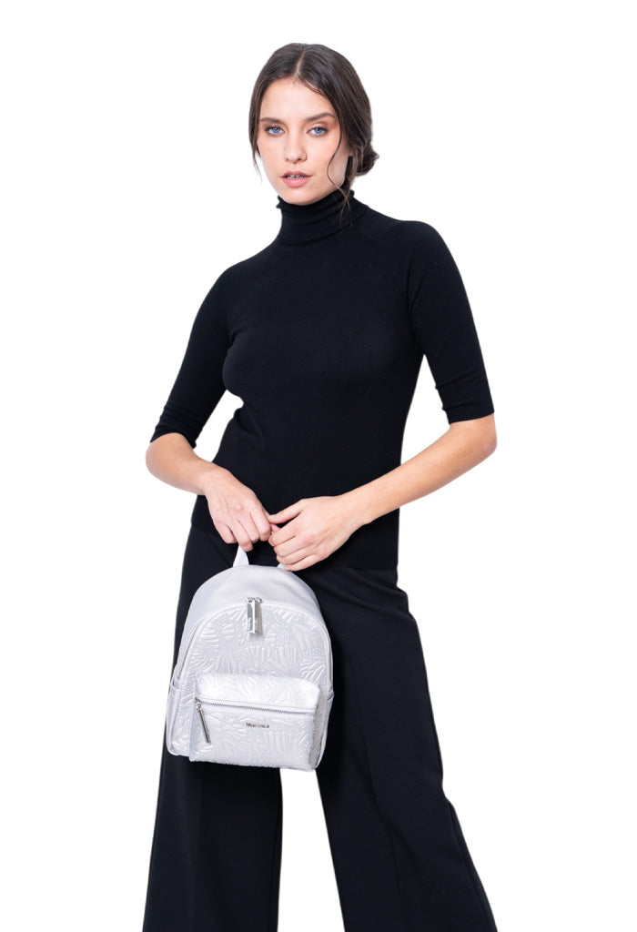 Mini Backpack Nuuk Mariposa Grabado Mariposa Plata