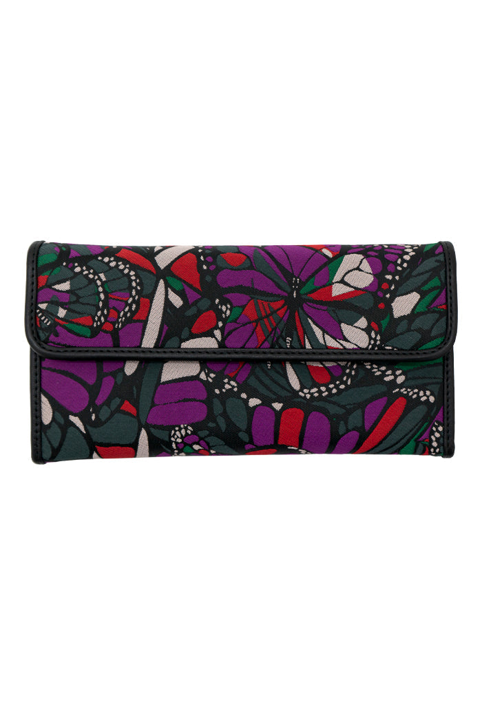 Cartera Bolsillo Vuelo de Mariposa Verde Jqd