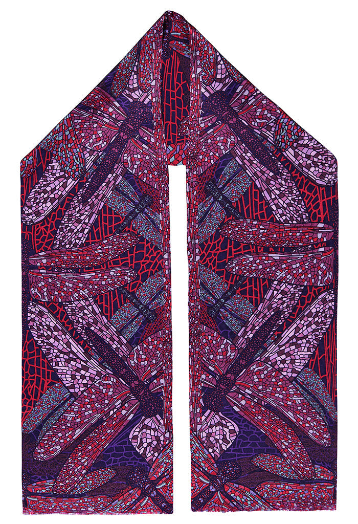 Bufanda Doble Vista Libélula